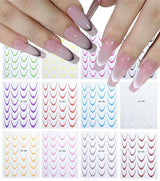 Simpatici adesivi per unghie per bambini 20 fogli Adesivi per unghie 3D Fiori che si illuminano al buio Decorazioni colorate per nail art Adesivi per unghie Adesivi autoadesivi Accessori decorativi fai da te