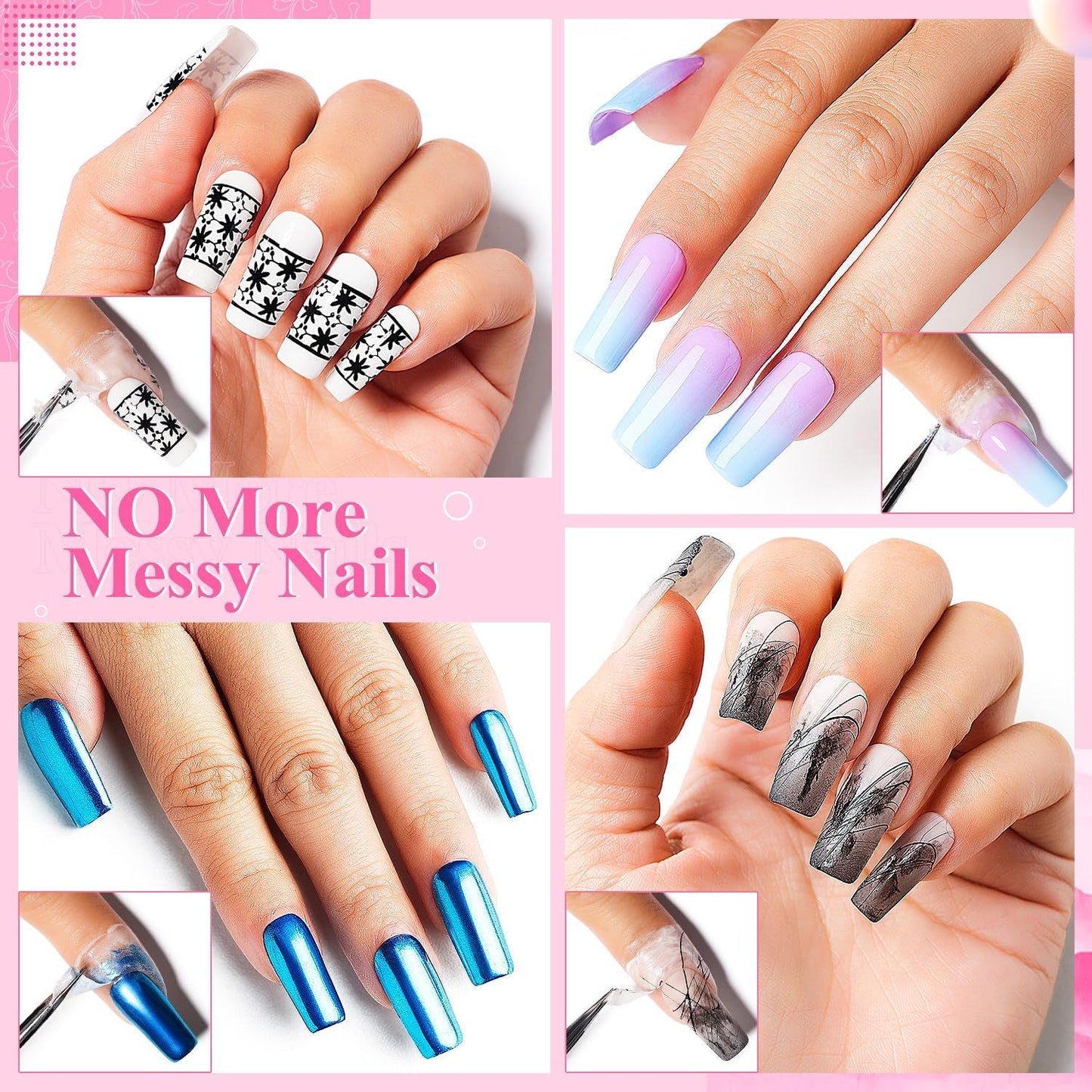 AIMEILI Nastro staccabile in lattice Nagelleck Korrektor Hautschutz Fingerschutz Für Nail Art Palisade Geruchlos Weiß 15Ml