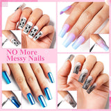 AIMEILI Nastro staccabile in lattice Nagelleck Korrektor Hautschutz Fingerschutz Für Nail Art Palisade Geruchlos Weiß 15Ml