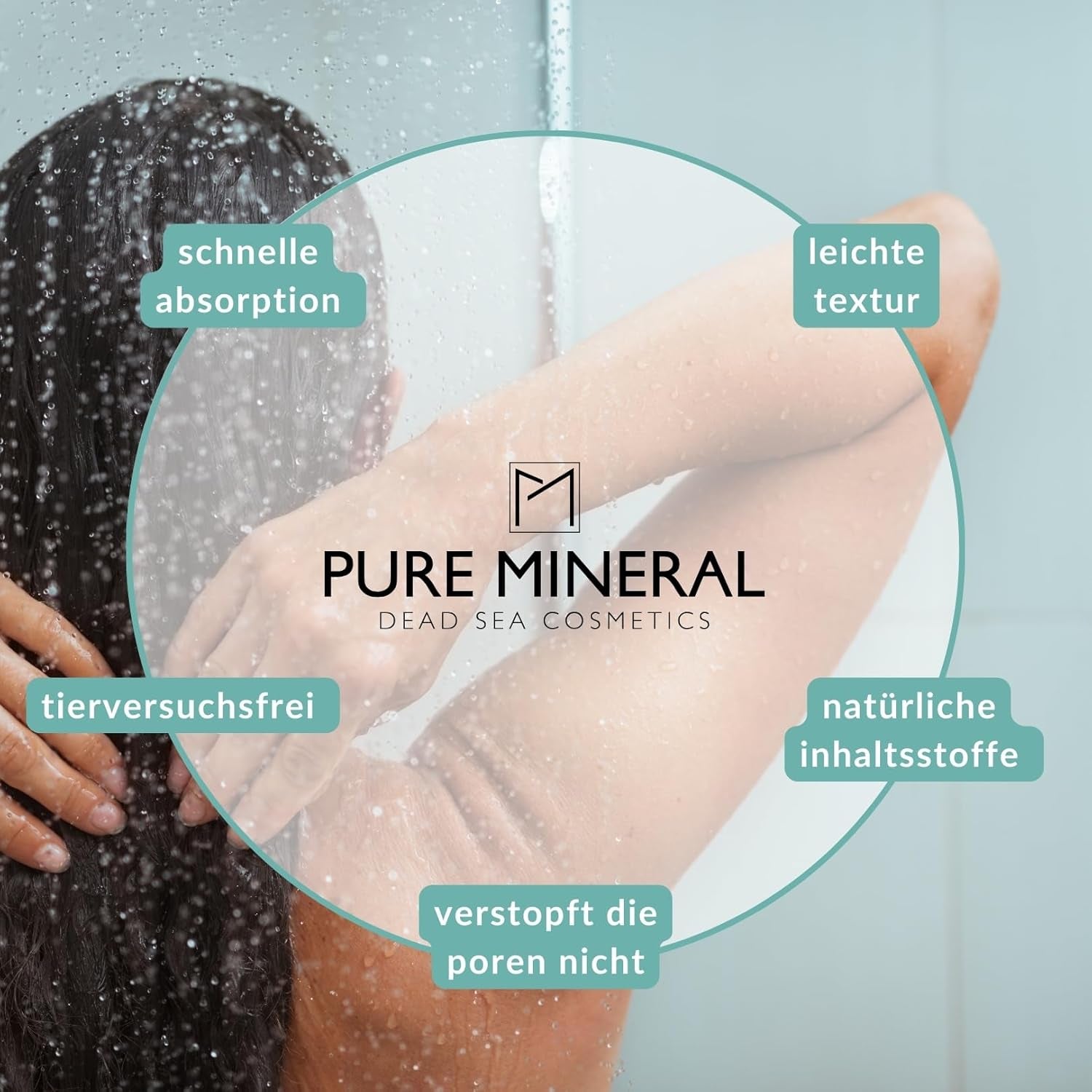Pure Mineral - Maschera capelli riparatrice intensiva con argan - Ripara e dona lucentezza ai capelli secchi - Nutre con vitamina E - Senza solfati, parabeni, petrolio - Maschera per capelli Naty Shop 350ml