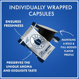 Caffè Borbone Respresso, Blue Kaffeemischung - 100 Capsule - Compatibili con Nespresso®* Haushalts-Espressomaschinen