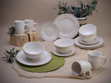 CreaTable, 23601, serie Romantic Vintage, set di stoviglie da 16 pezzi per 4 persone, servizio combinato in porcellana, lavabile in lavastoviglie e adatto al microonde, produzione di qualità