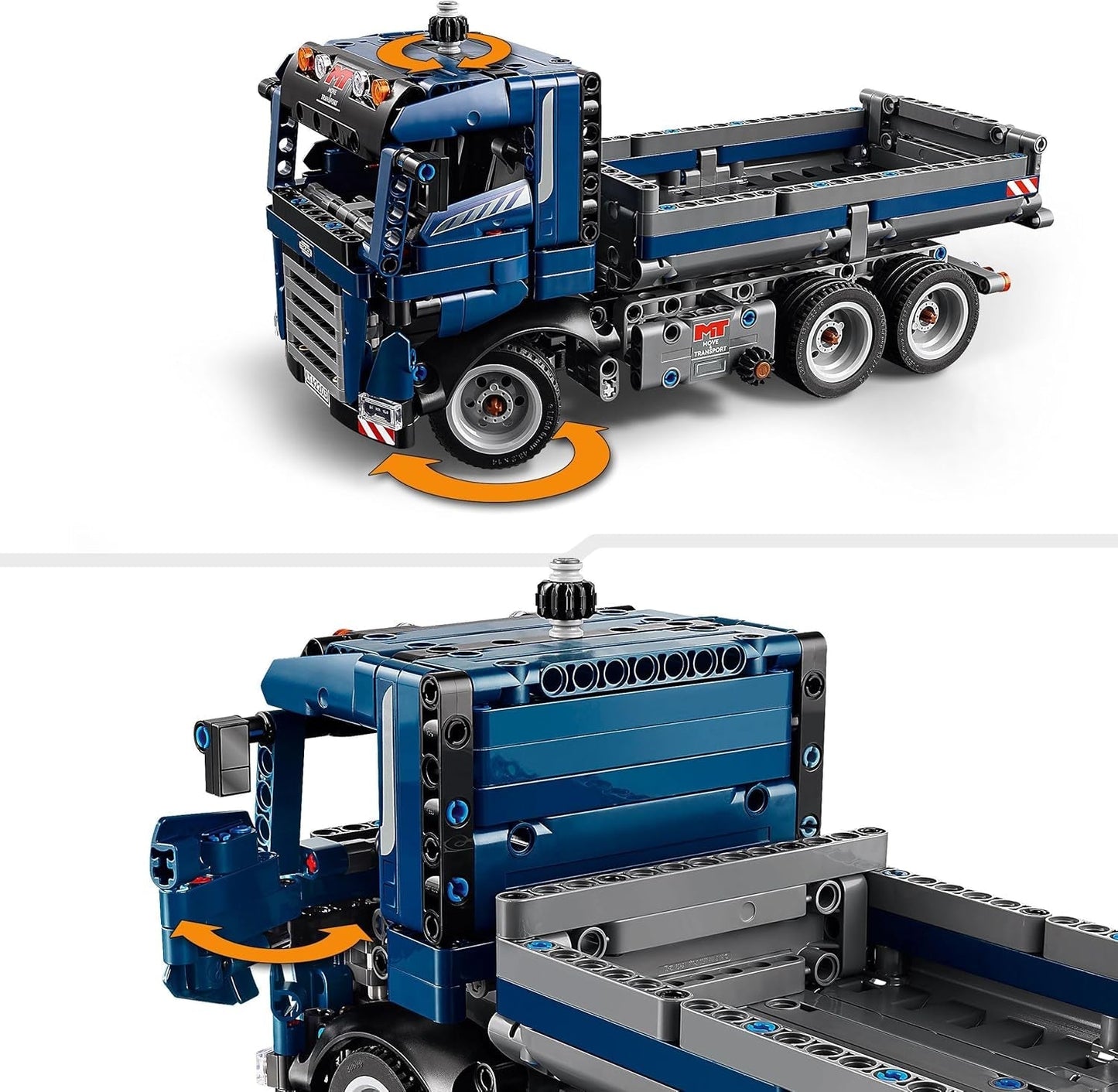 Giocattolo LEGO Technic Autocarro con cassone ribaltabile con volante e autocarro con cassone ribaltabile mobile - veicolo da costruzione blu - idea regalo per compleanni o vacanze - set di costruzione per ragazzi e ragazze a partire da 9 anni 42203 Set di costruzione Besuche den LEGO-Store
