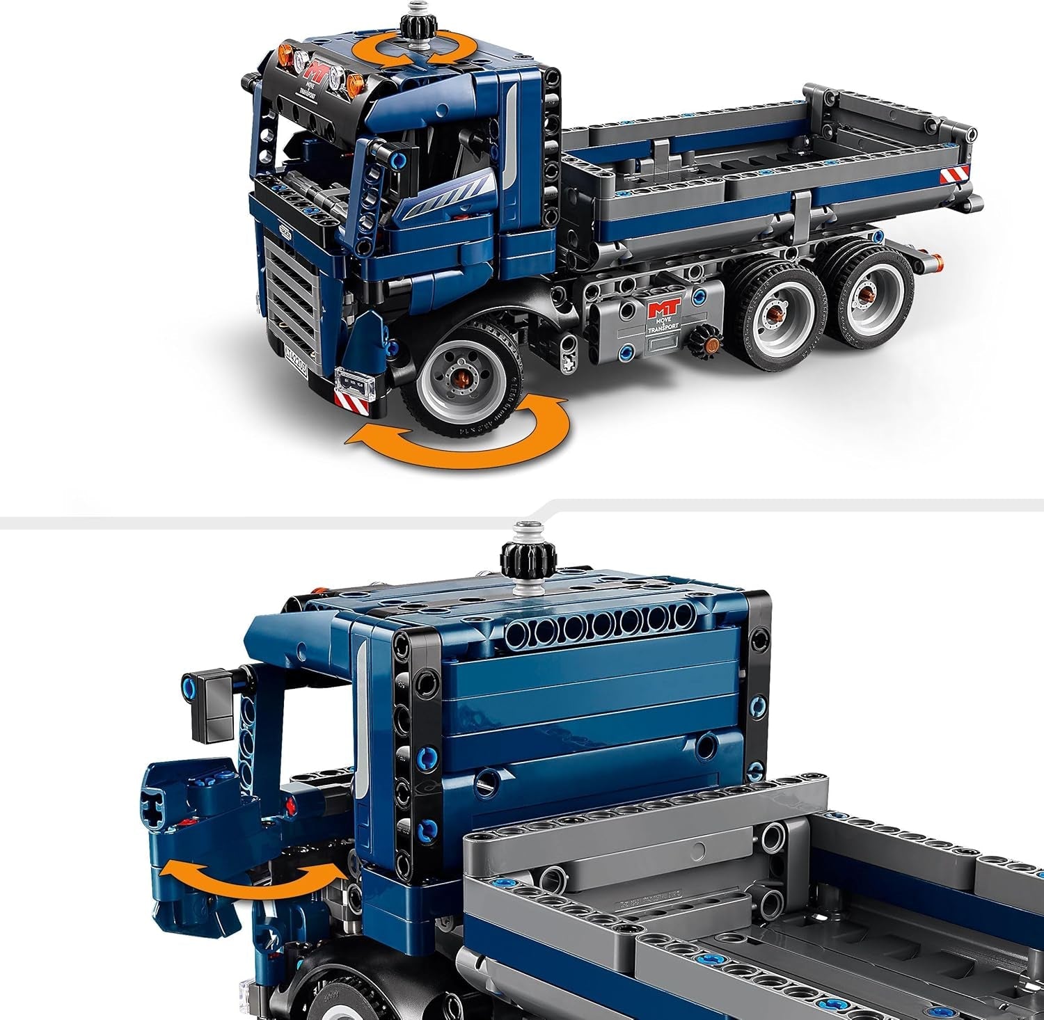 Giocattolo LEGO Technic Autocarro con cassone ribaltabile con volante e autocarro con cassone ribaltabile mobile - veicolo da costruzione blu - idea regalo per compleanni o vacanze - set di costruzione per ragazzi e ragazze a partire da 9 anni 42203 Set di costruzione Besuche den LEGO-Store