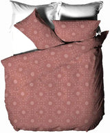 The Linen Yard Set Copripiumino Bohémien, Rosso, 260 X 220 cm Piumini e Trapunte Naty Shop Letto Singolo in Argilla Rossa