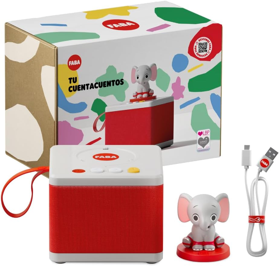 - Storie per ragazze e ragazzi, oratore con il personaggio dell'elefante, gioco educativo, contenuti in spagnolo, adatto a partire da 0 anni Bebe Toys Naty Shop