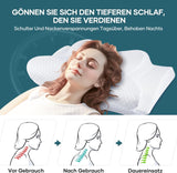 Cuscino per il collo Cuscino per la testa Cuscino ortopedico Cuscino in memory foam Cuscino per la testa ergonomico Cuscino di supporto per il collo Cuscino antiurto laterale per chi dorme sul fianco, sulla schiena e sullo stomaco Cuscini ortopedici cervicali bianchi Naty Shop