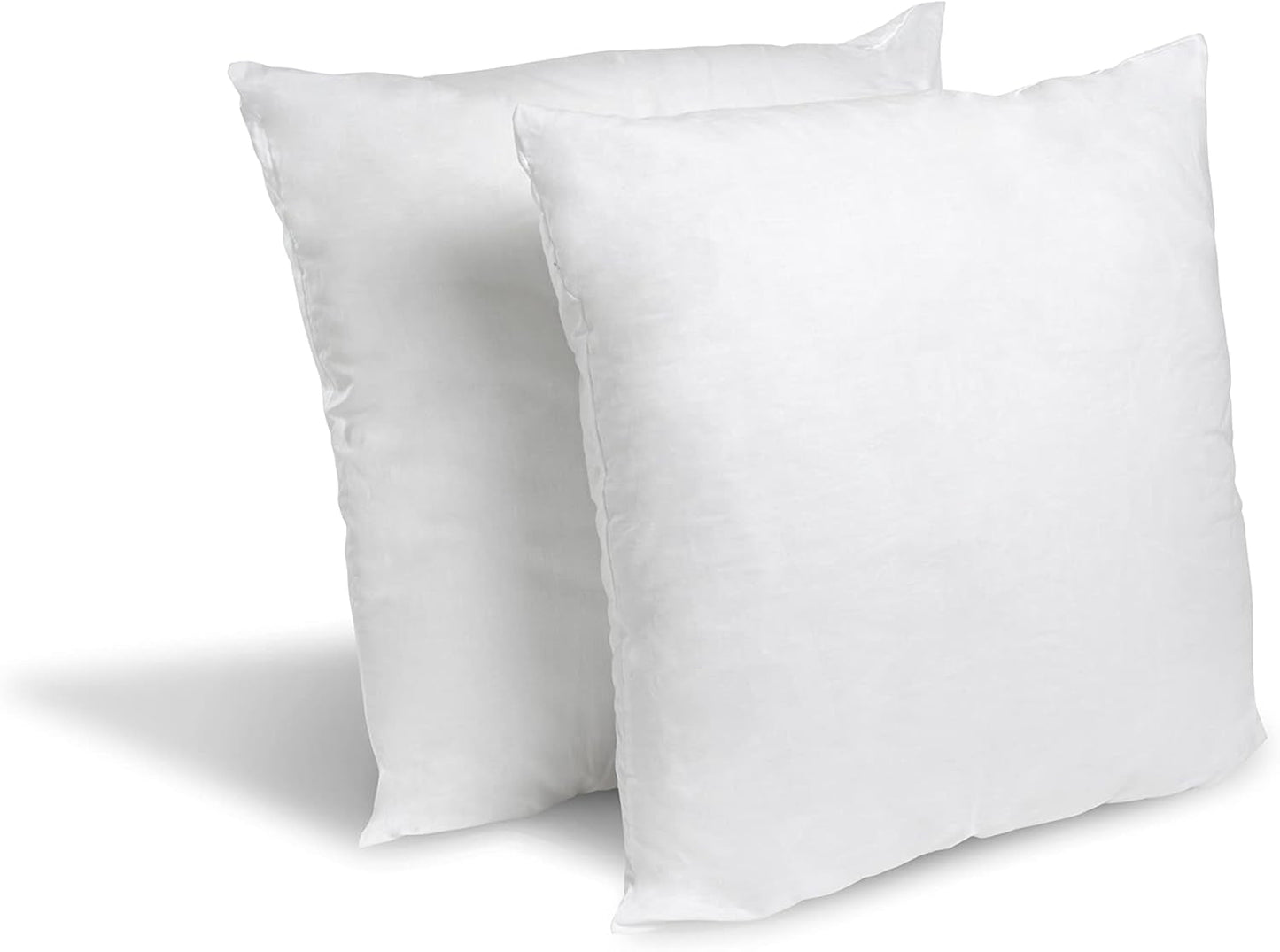 Set di 2 cuscini Câlin blu con comfort costante "Alaska", super imbottitura, busta in percalle di cotone 100%, bianco, forma quadrata 65 x 65 cm Naty Shop Cuscini standard