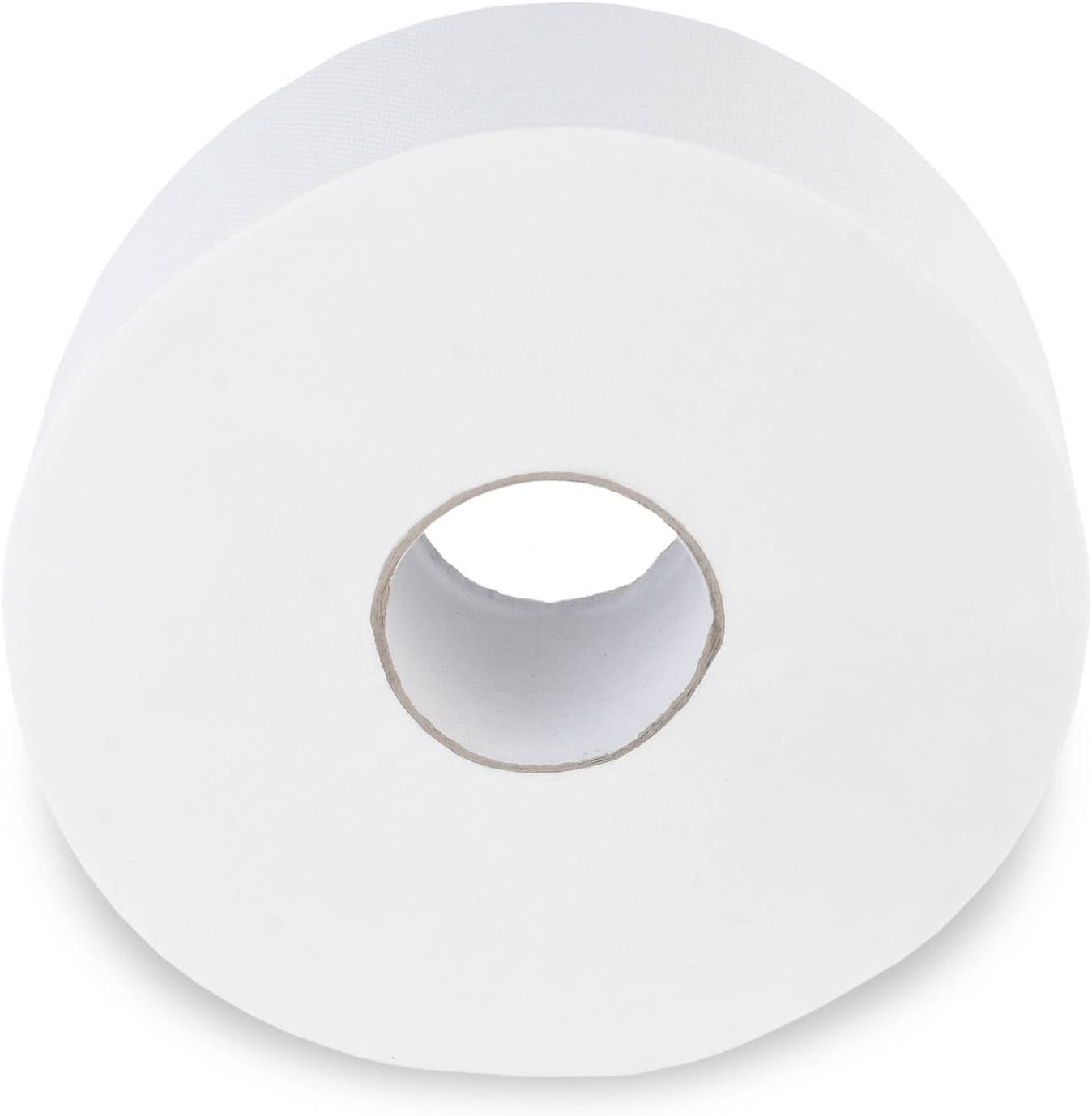 Carta Igienica Quicky Jumbo 2 Veli, Ø 25 cm, Bianco Brillante, Goffrata Puntini Fini, 6 Rotoli - assorbente e antistrappo per la massima igiene, ideale per enti pubblici e industria