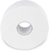 Carta Igienica Quicky Jumbo 2 Veli, Ø 25 cm, Bianco Brillante, Goffrata Puntini Fini, 6 Rotoli - assorbente e antistrappo per la massima igiene, ideale per enti pubblici e industria