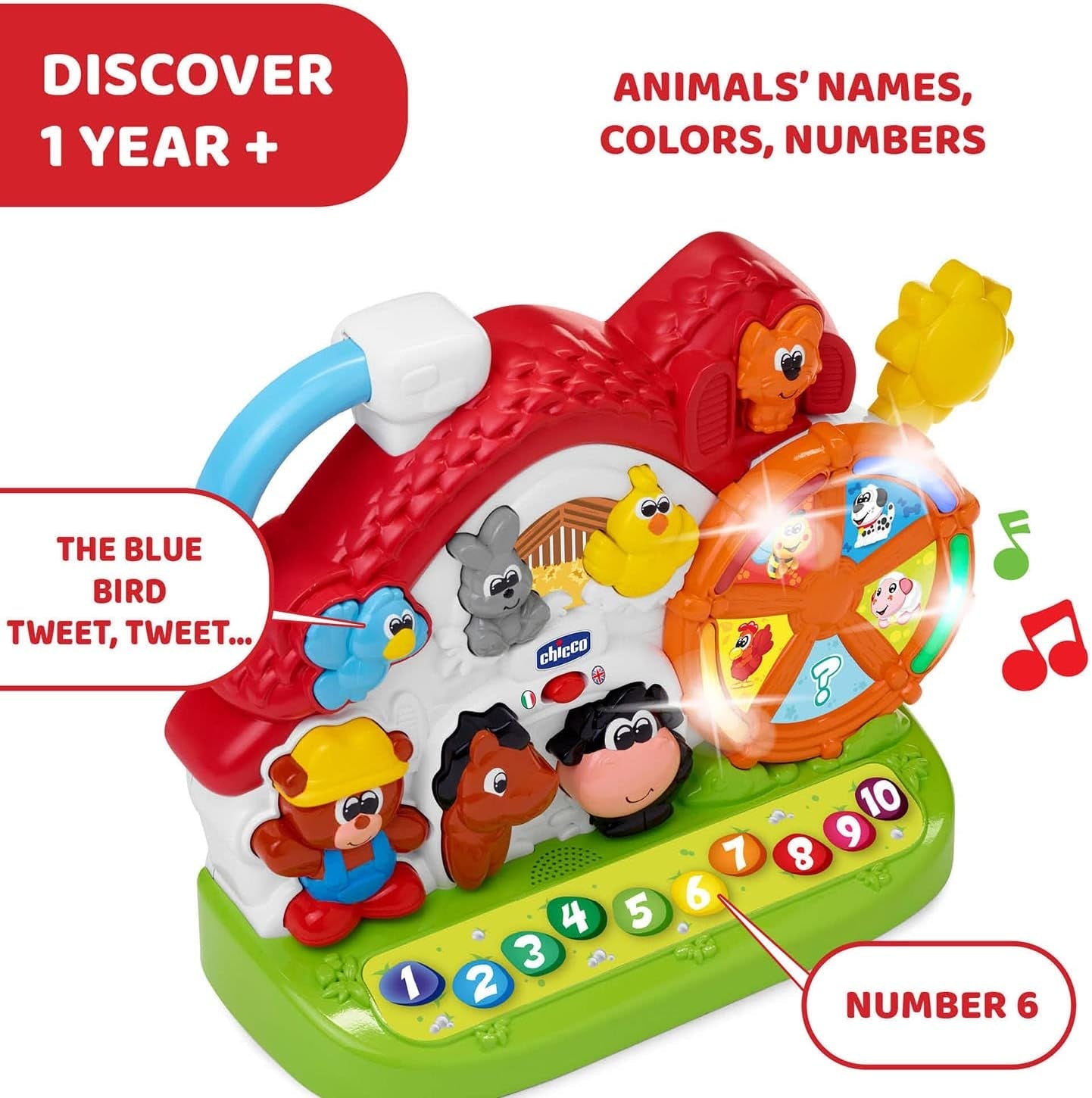 Chicco Ma New Farm, bilingue, impilabile Naty Shop Baby Toys