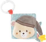 Fehn Guanto da gioco Safari - Marionette da dito Giocattolo per bambini Scimmia ed elefante da afferrare e fare rumore & Libro illustrato morbido Bruno - Libro tattile per bambini con motivi di animali Giocattoli per bambini Naty Shop