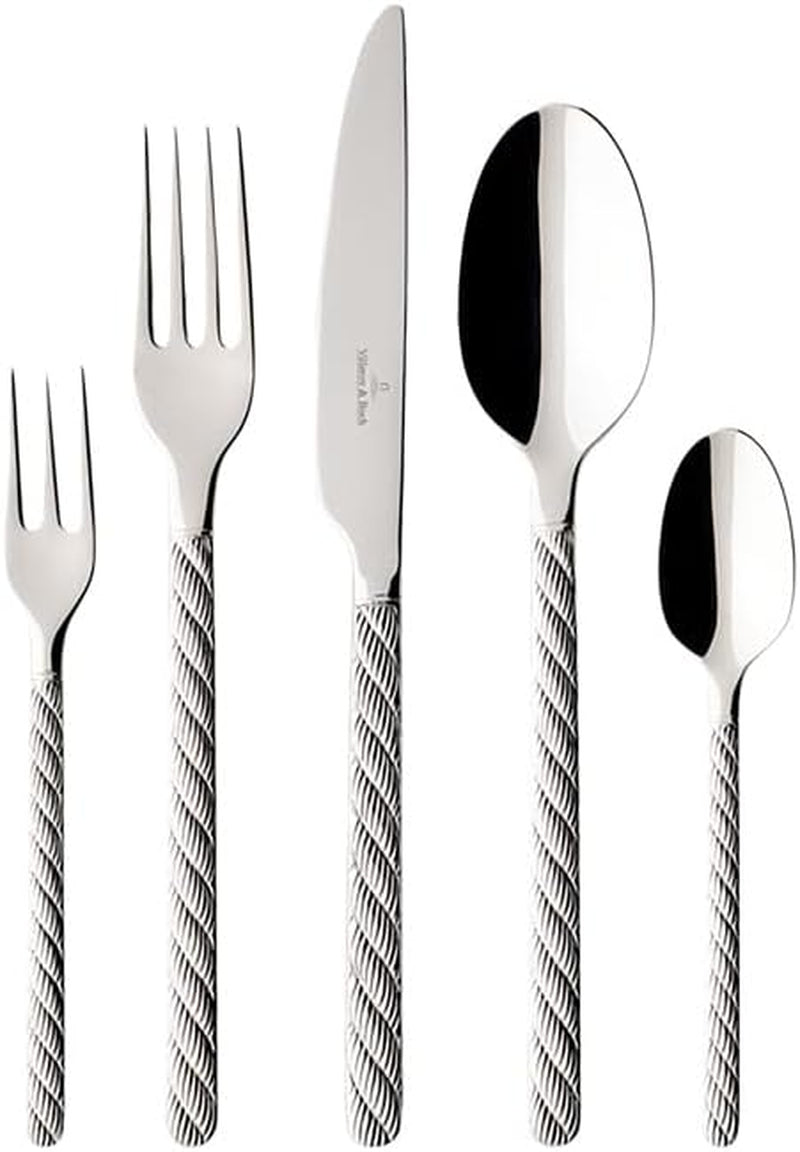 Villeroy And Boch - Set posate Montauk, varie misure, acciaio inox Kitchen Naty Shop 30 pezzi
