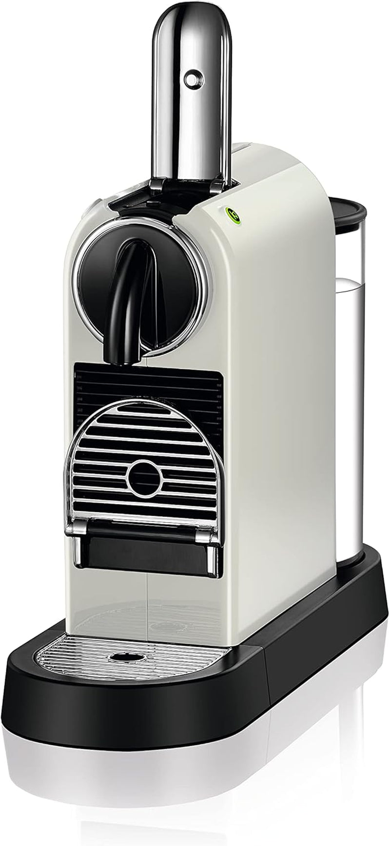 Macchina per caffè espresso a capsule Nespresso EN167.W Citiz, pompa ad alta pressione e controllo della temperatura ideale, senza Aeroccino (montatore per il latte), funzione di risparmio energetico, 1260 W, bianco crema, 37,4 x 11,9 x 25,5 cm