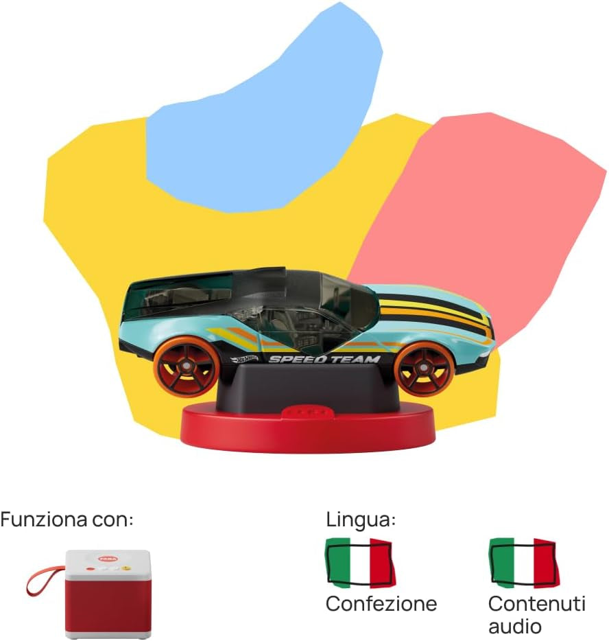 Figura sonora dell'attacco dei dinosauri Hot Wheels - storie e racconti sonori per bambini e bambine 3-5 anni, giocattolo con contenuti educativi, versione italiana Jucarii Bebe Naty Shop