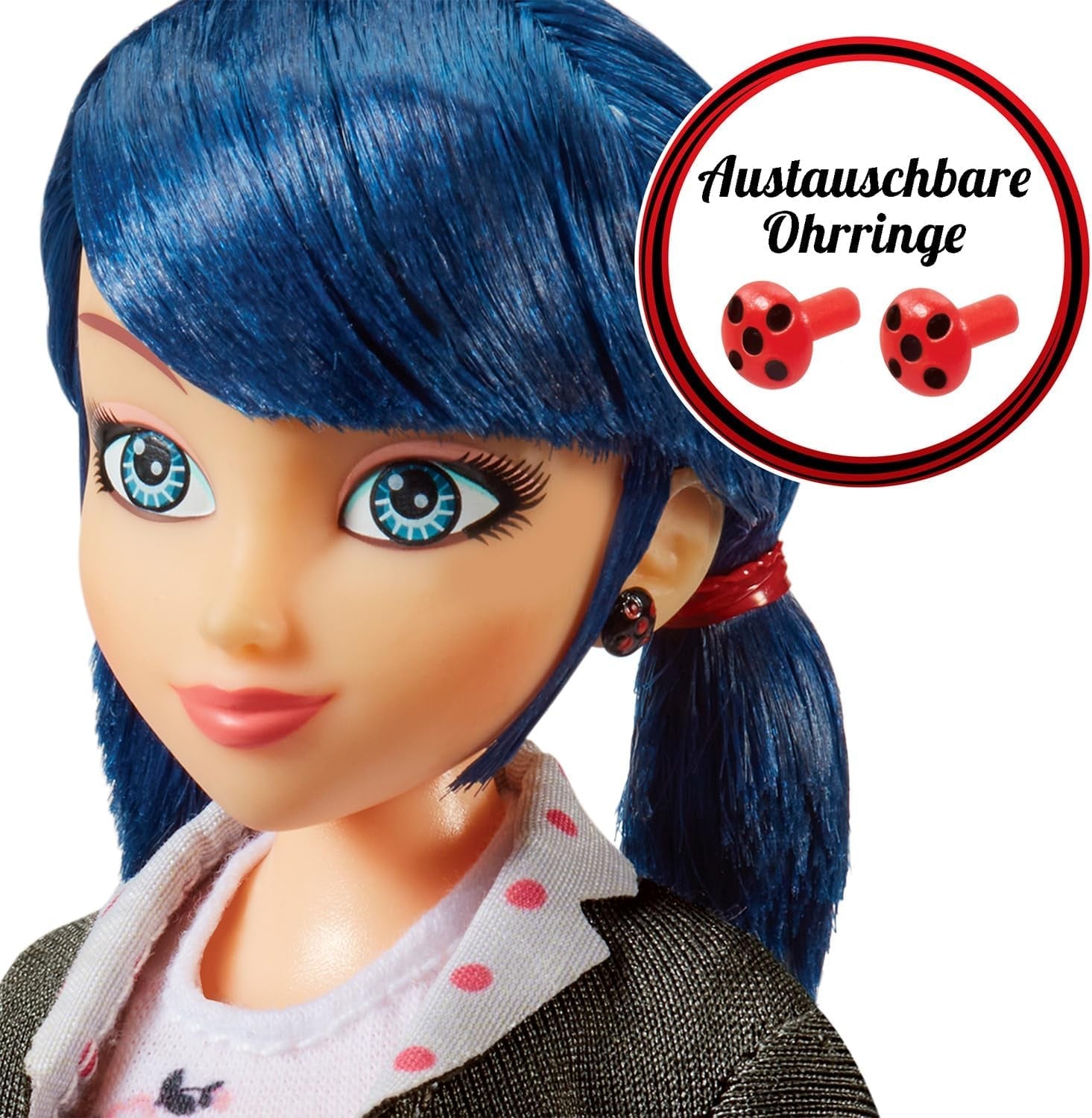 BANDAI - Miraculous Ladybug - Marinette e Ladybug Fashion Doll - Bambola articolata da 26 cm con 2 abiti - Bambola articolata Miraculous Toy - Giocattolo dai 4 anni in su - P50355