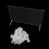 Pannello display per unghie in vetro acrilico con strisce display e nano adesivo, display per punte delle unghie, cartella colori trasparente per nail art, display per nail art, display per esercizi per unghie (trasparente)