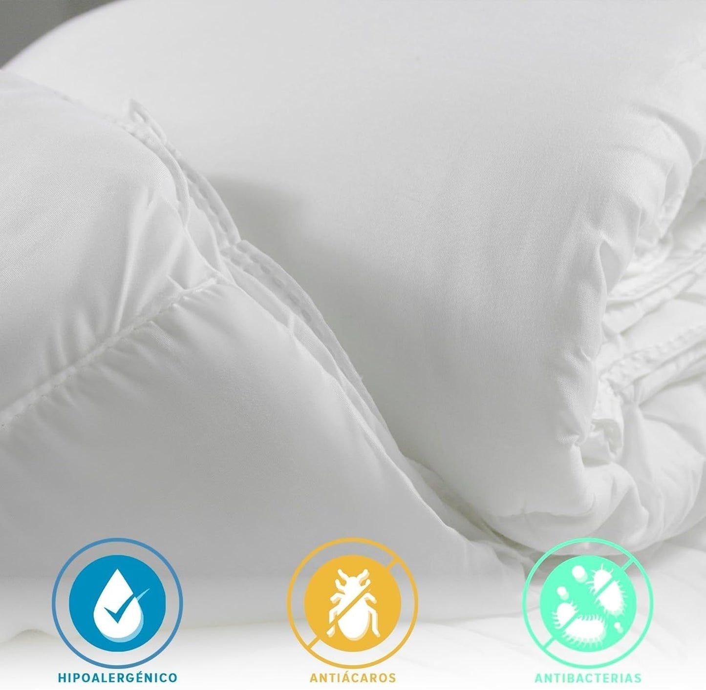 BOEMIA | Trapunta/ Imbottitura letto 120 cm, trapunta 300 G/M², imbottitura anallergica in fibre traspiranti antiacaro, imbottitura extra morbida e antibatterica, misura 200 X 200 cm Trapunte e trapunte Naty Shop