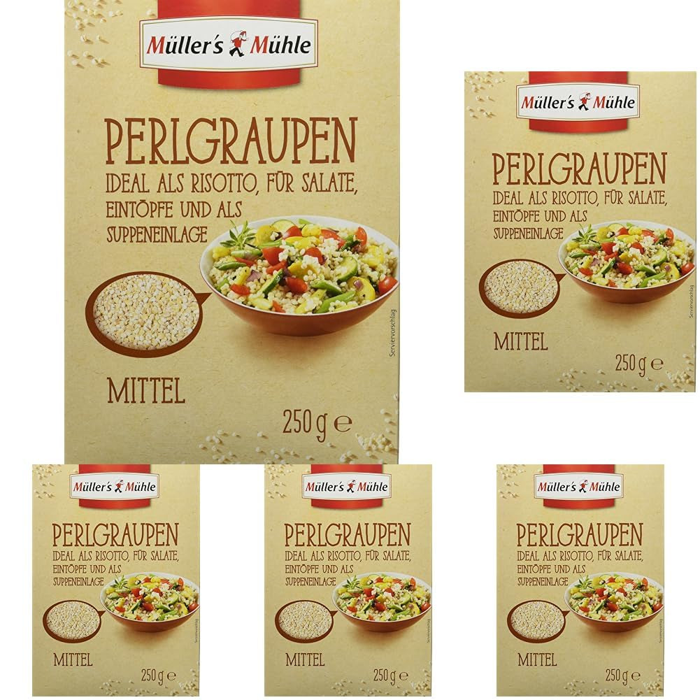 Müller's Mühle orzo perlato, 250g (confezione da 5)