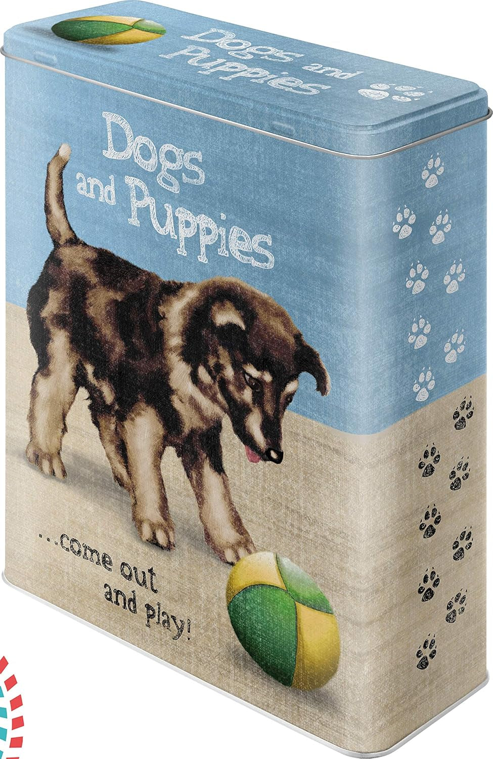 Nostalgic-Art Scatola portaoggetti retrò XL, 4 l, Cibo per cani - Idea regalo per proprietari di cani, scatola per cibo secco, design vintage Scatole per cibo Naty Shop Cani e cuccioli