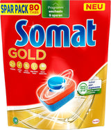 Somat Gold compresse per la lavastoviglie (105 compresse) Naty Shop Detersivi Cucina 80 capsule -