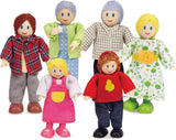 Hape E3401 Casa delle quattro stagioni, arredata e E3500 - Famiglia di bambole, pelle chiara