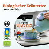 VITSTORM® BIO TEE Mom & Kids - Tisane per donne e allattamento - Rooibos, mela, finocchio, melissa, alchemilla, fragola - Tisane rilassanti - Fruttato e delizioso - Senza caffeina - Tisana 100 g