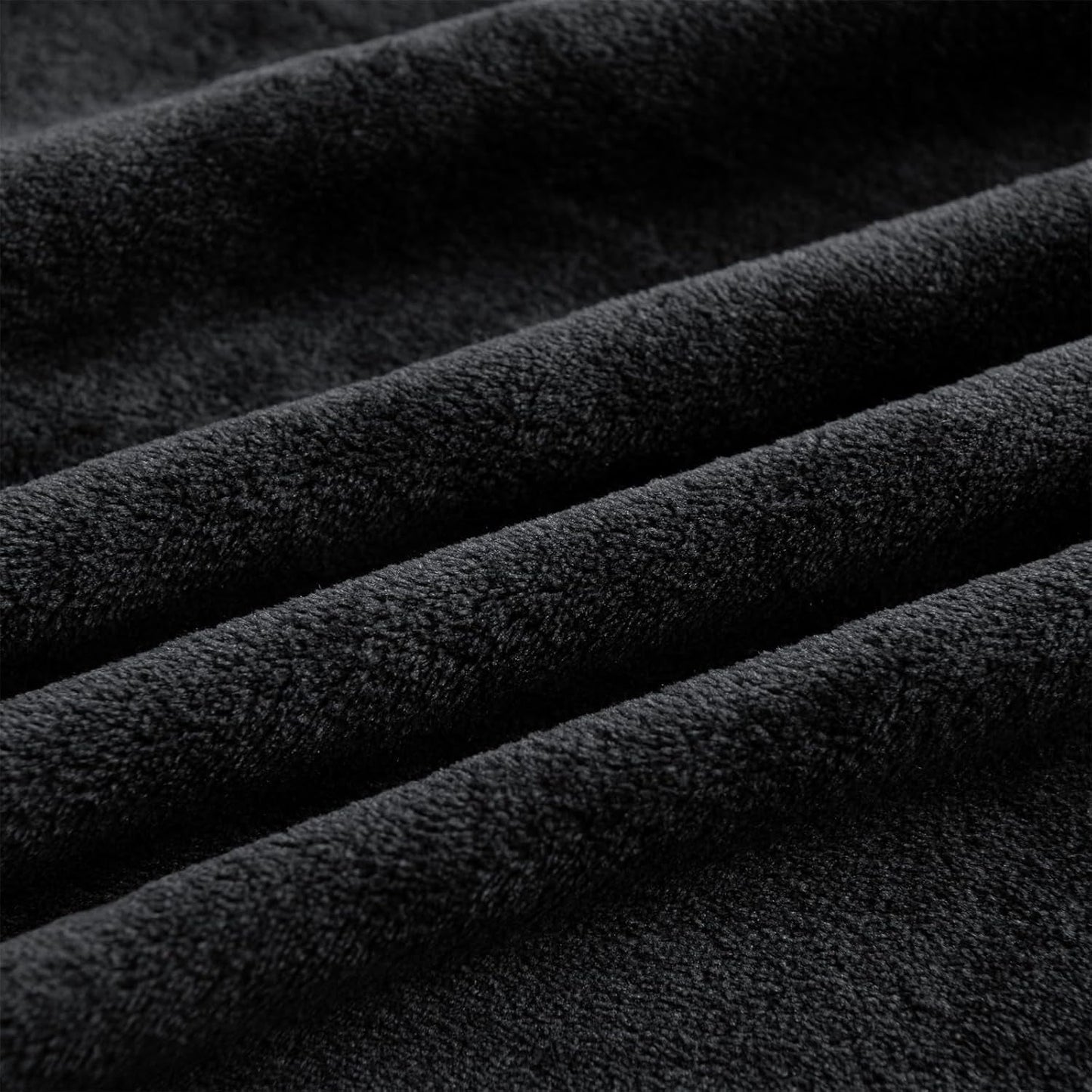 Good Nite Coperta accogliente Coperta soffice Coperta da letto Coperta da divano Coperta da soggiorno XL Coperta in pile 150X200 cm Coperte morbide e calde nere Coperta soffice Letti e coperte Good Nite