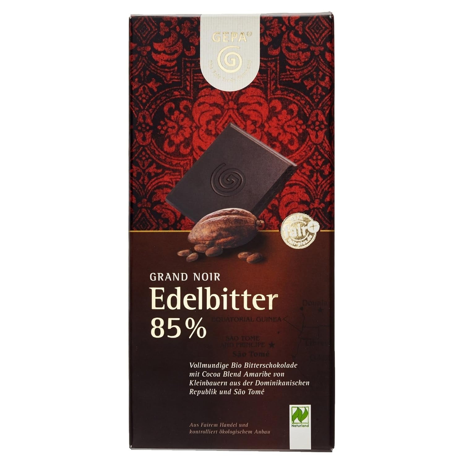 Bitter Grand Noir biologico, 85%, 100g