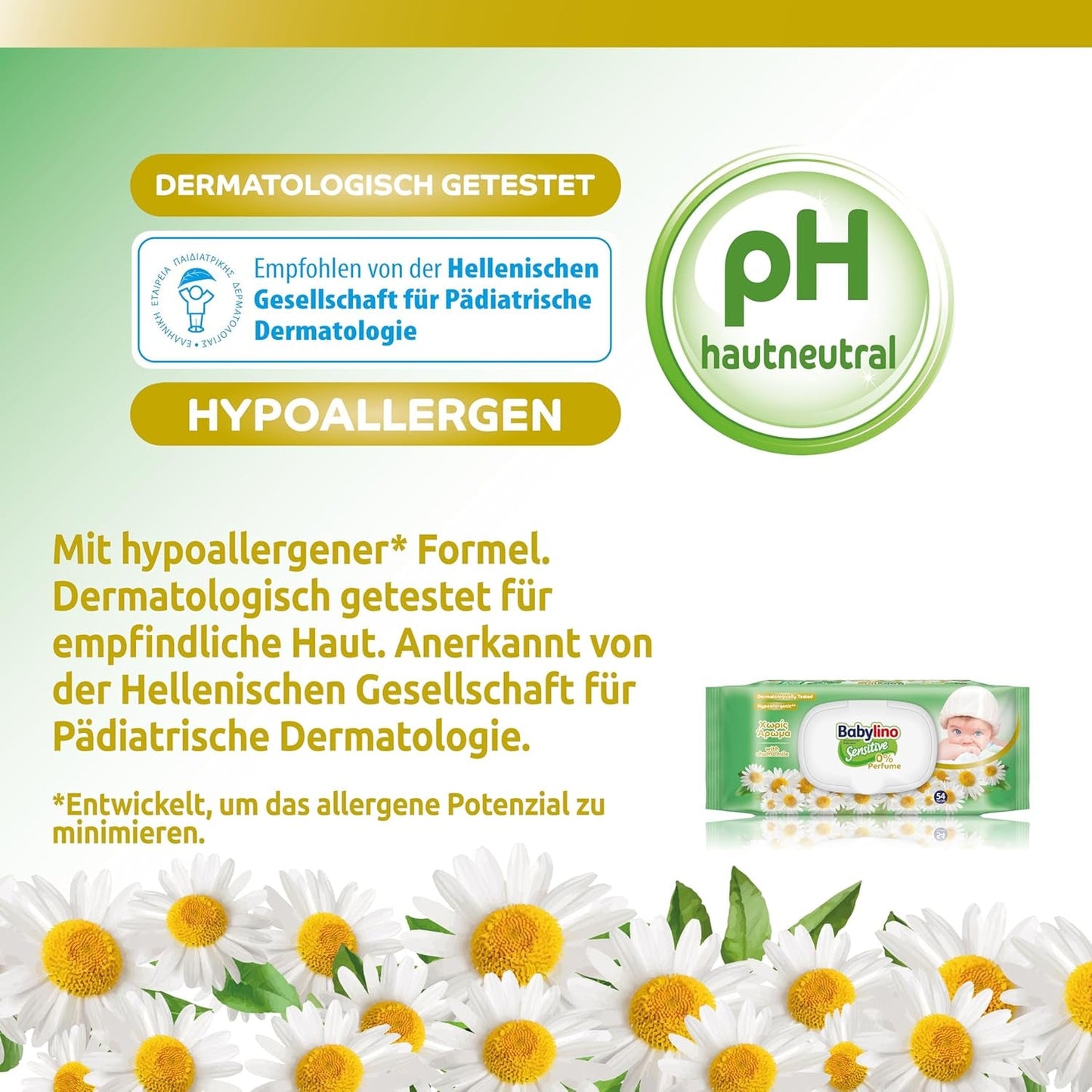 Salviette per neonati sensibili, 0% di profumo, 98% di formula naturale che ripristina l'equilibrio del pH della pelle, Sigillo di freschezza, 54 salviette