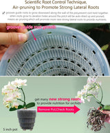 Vaso da fiori per orchidee con fori di drenaggio per trapianto, eccellente circolazione dell'aria, 2 pezzi, plastica a doppio strato, fioriera per orchidee in ceramica, vaso da fiori per orchidee trasparente, decorativo