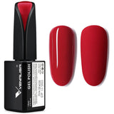 VENALISA Smalto per unghie UV arancione corallo 15ml Smalto per unghie gel per lampada UV per unghie Modelli di smalto gel arancione corallo trasparente per design delle unghie fai da te
