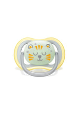 Philips AVENT Ciuccio notturno Ultra Air per bambini dai 18 mesi in su Si illumina al buio, confezione doppia Nuvola/Tigre (modello SCF376/01)