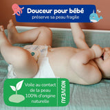 - Pannolini taglia 4+ 9-20 kg – Ökologische Babywaidern – natürliche Babypflege, ipoallergen, ohne Parfüm und auslaufsicher – hermestellung in Frankreich – 126 pannolini usa e getta – 1 mese