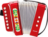Janod - Fisarmonica Gioia - Strumento musicale per bambini - Giochi di ruolo ed educazione musicale antica - Con tracolla - Dai 3 anni, J07654 Jucarii Bebe Naty Shop Titolo predefinito