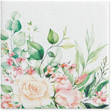 PAW - Tovaglioli 3 Veli (33 X 33 Cm) I 20 Pezzi I Perfetti per Compleanni, Feste, Matrimoni, Comunioni e Festività I Tovaglioli di Carta Colorata - Fiori, Rose I Colore: Momenti Floreali (Confezione da 2)