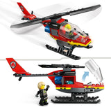 Elicottero dei vigili del fuoco LEGO City, giocattolo per elicottero e set di personaggi del pilota, elicottero dei pompieri per un'esperienza di gioco fantasiosa, regalo per bambini, ragazzi e ragazze a partire da 5 anni 60411 Set da costruzione Besuche den LEGO-Store