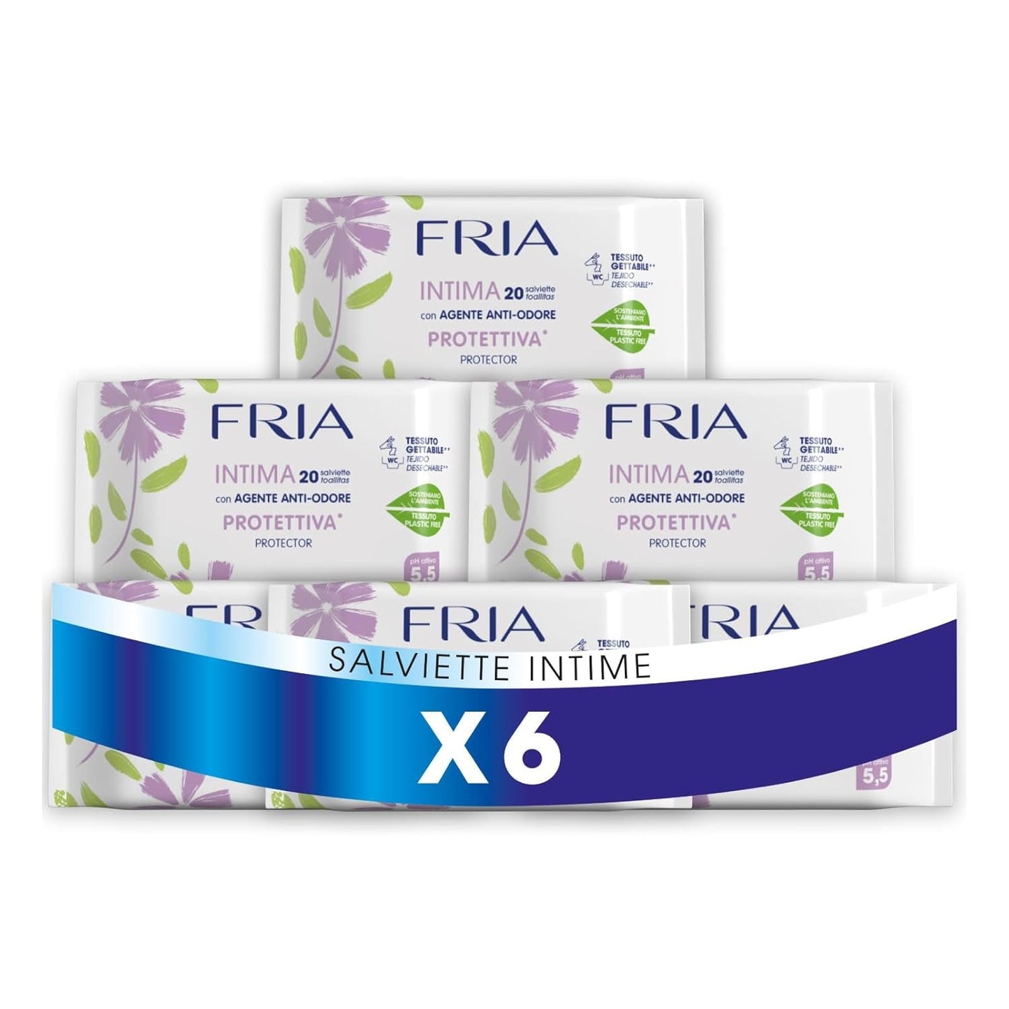 Salviette intime per uso intimo, Inibitore di odori, Testate ginecologicamente, Carta igienica, Dermatologicamente testate, Confezione risparmio da 120 salviette