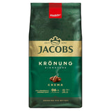 Jacobs Café Crema Gold Kaffeebohnen 1Kg – Vollmundig, Aromatisch, Fruchtige Notes, Arabica & Robusta Bohnen, Intensità 5/10, Ideale per Café Crema Naty Shop Krönung Crema 1 Kg