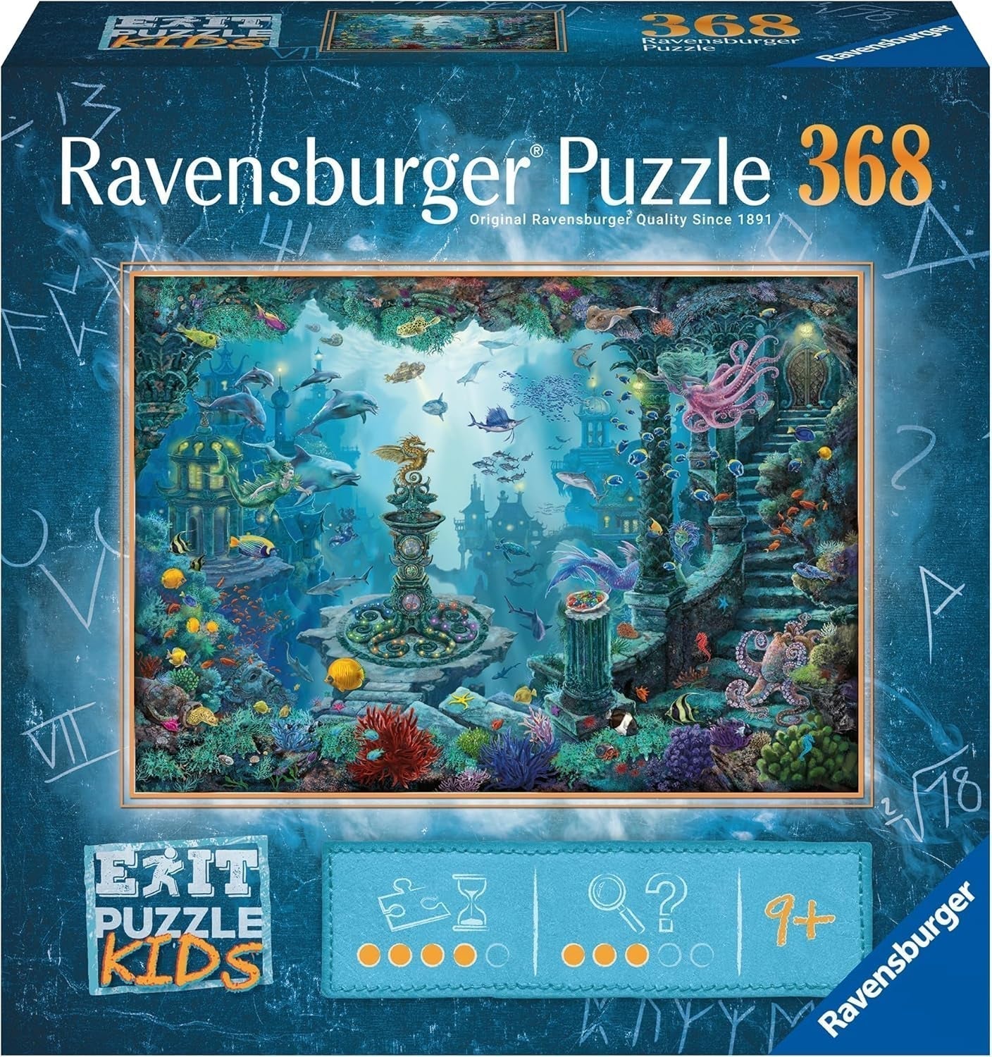 Ravensburger EXIT Puzzle Kids - 13394 Nel regno sottomarino - puzzle 368 pezzi per bambini dai 9 anni, puzzle per bambini Puzzle Naty Shop Titolo predefinito