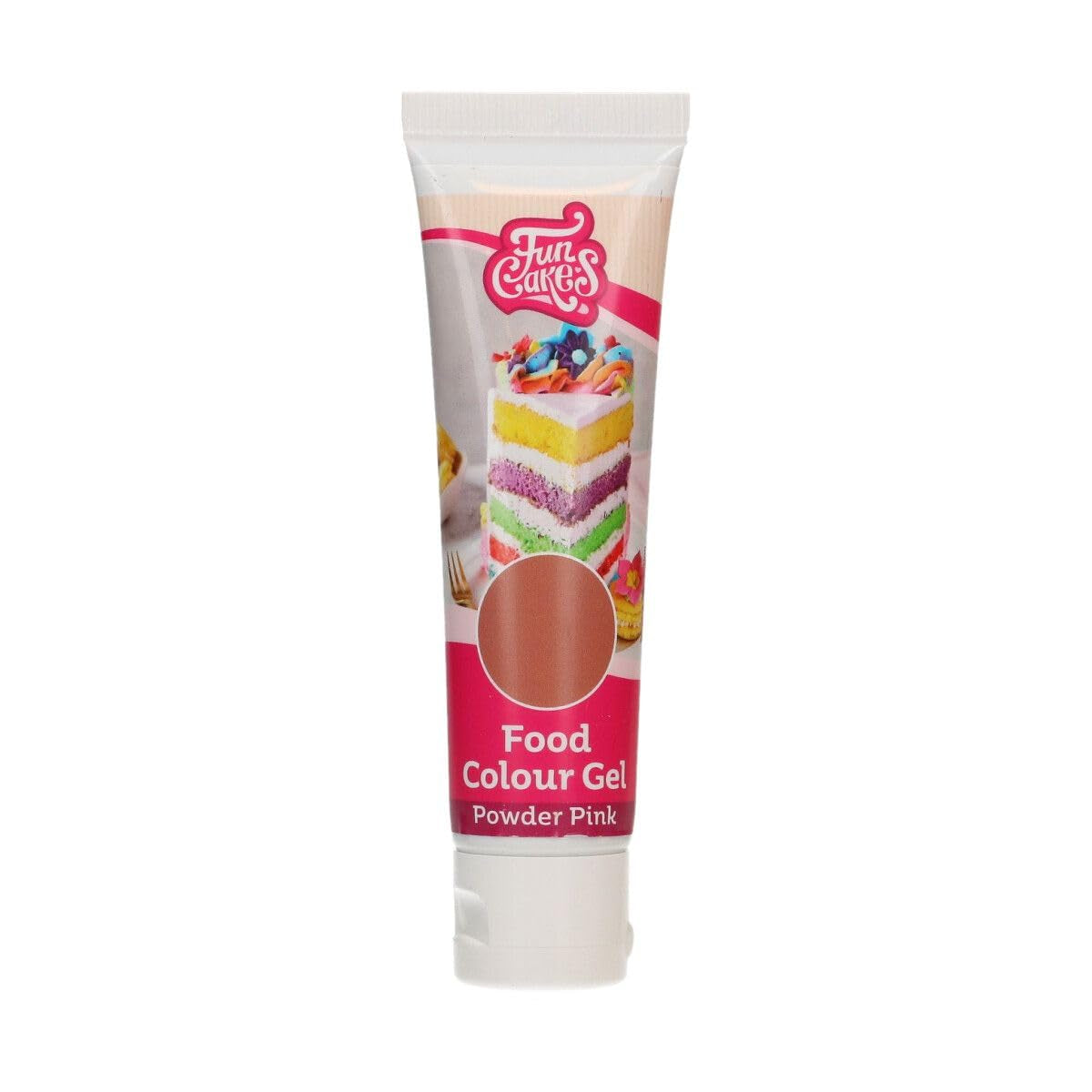 Colorante alimentare Funcakes Gel Powder Pink: colorante alimentare altamente concentrato per pasta, panna, fondente, marzapane, pasticcini, dosaggio facile, gocce singole per creare colori vivaci, Halal, 30 g