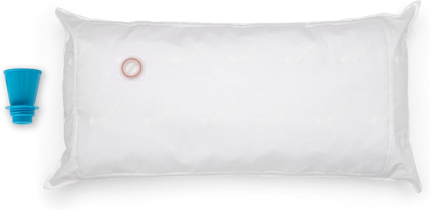 Mediflow 5201 Cuscino ad Acqua Originale in Confezione Doppia 40X80Cm, Bianco, 2 Pezzi (1 Confezione) Naty Shop Cuscini Standard