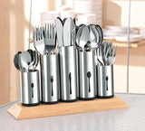 Portaposate in acciaio inox, confezione da 1, argento Kitchen Naty Shop A 2 pz
