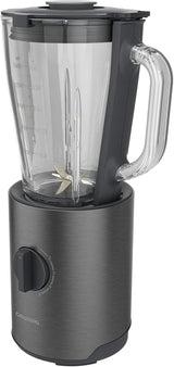Grundig Delisia Novus SM 7140 Professioneller Robot da cucina, 1,5 litri, 800 Watt, 6-Fach Edelstahlmesser Mit Zirkonium-Beschichtung, 5 Geschwindigkeitsstufen + Pulse-Funktion, Dark Inox/Edelstahl Kitchen Naty Shop