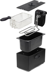Friggitrice ad olio Bestron con tecnologia zona fredda, 3,5 litri, 2000 watt Elettrodomestici Naty Shop