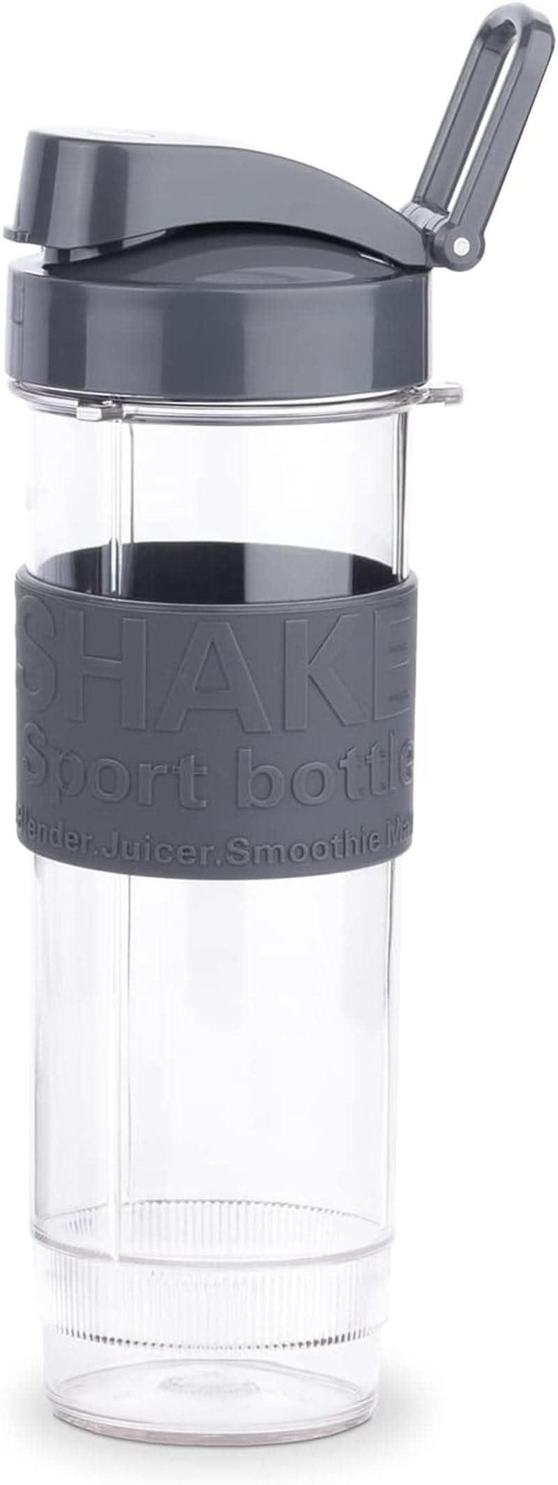 H.Koenig Smoothie Maker SMOO9 - Mini Robot da cucina - Mini Frullatore - 300 Watt - 570 Ml - Edelstahl - 2 Kunststoffflaschen - Bpa-Frei, Grau Kitchen Naty Shop
