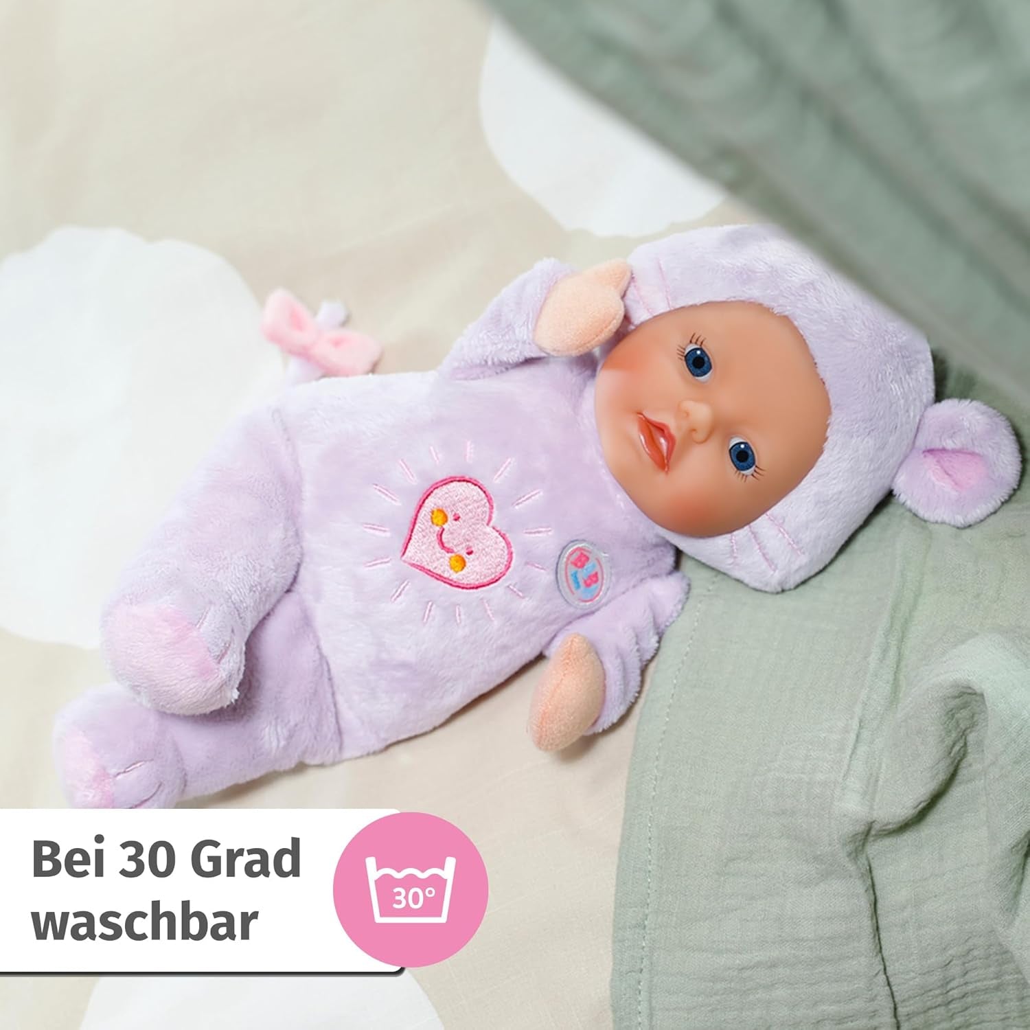 Baby Born for Babies Mouse Morbida, 26 cm, con Orecchie e Tasche per le Dita, per Neonati, 836590 Zapf Creation, Rosa
