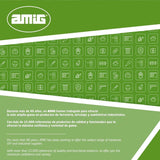 Amig - Avvolgitubo | per tubi da 1/2" | max. 60 m arrotolati | con manovella per un facile avvolgimento | polipropilene | arancione e grigio