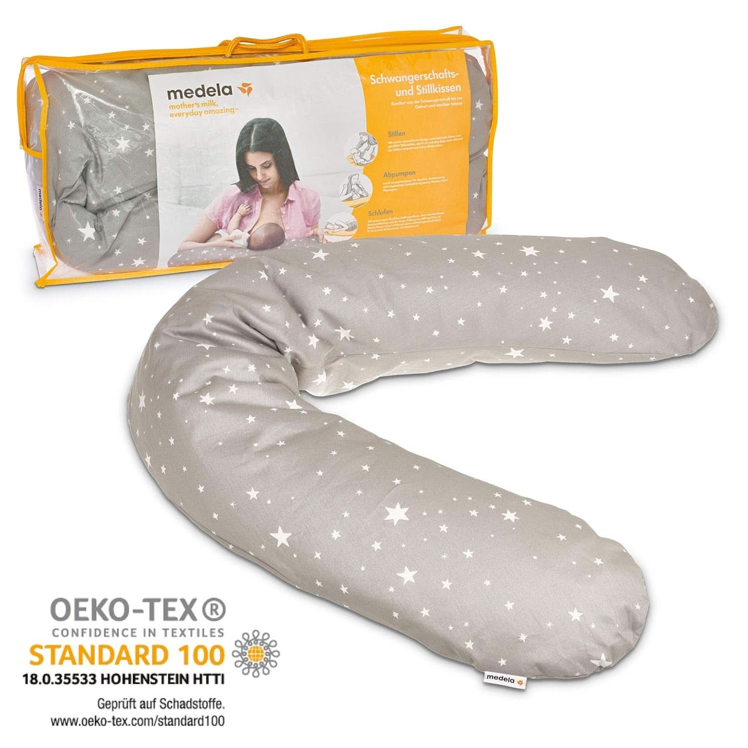 Medela Cuscino Gravidanza e Allattamento - Imbottito con microperle Eps Accessori Alimentazione e Allattamento Bebe Naty Shop