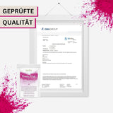 Pretty Pink Colore naturale naturale Pulver Rosa (Roh Vegan) Pastel Rose Bis Intensiv Rosa-Rot - Essbare Farbe Für Lebensmittel Aus Früchten und Gemüse - Colorante alimentare naturale | Negozio Pureraw 5G Naty